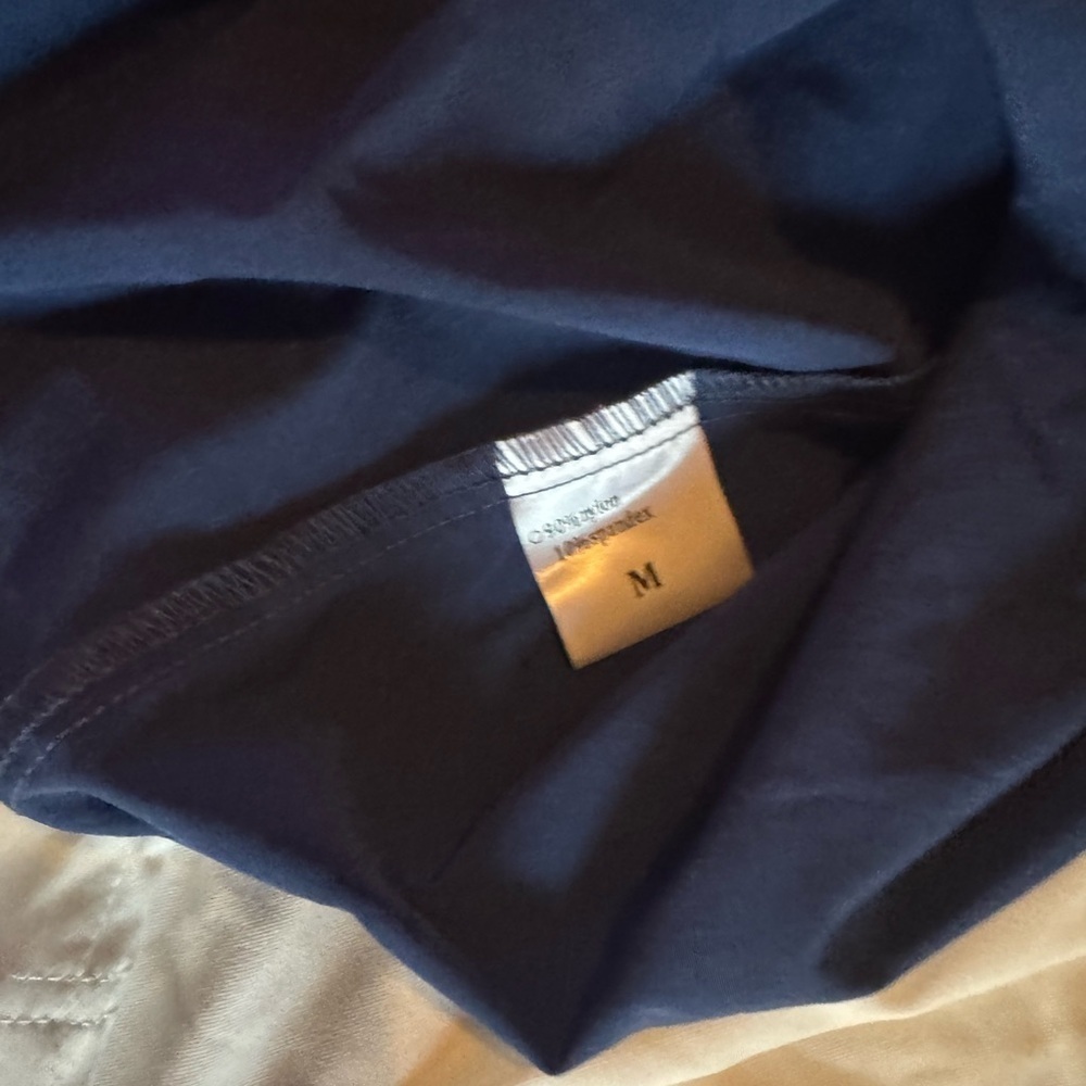 Navy Blue Tennis Dress with White Straps - Picture 9 of 10